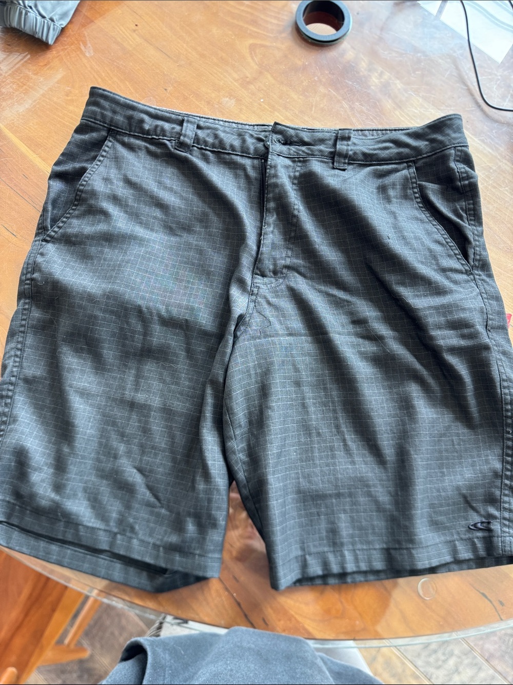 O'Neill Men's Black Grid Swim Hybrids